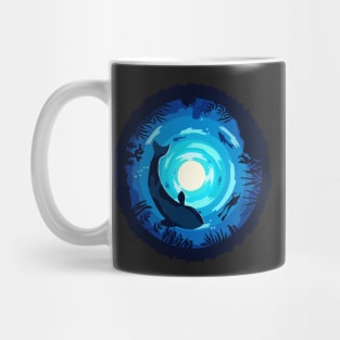 Dark blue sea Mug